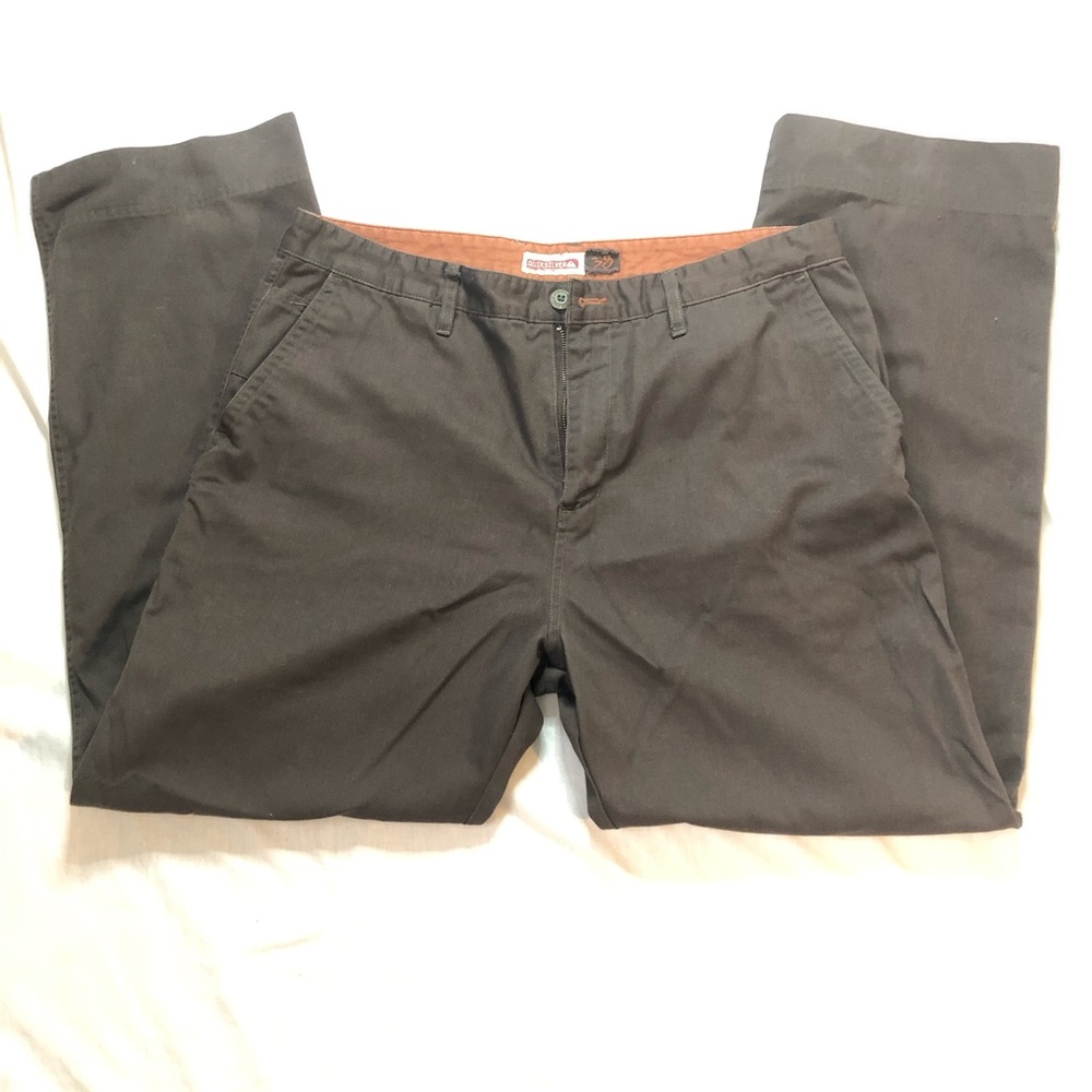 Mens Quicksilver brown utility skateboard pants size 38